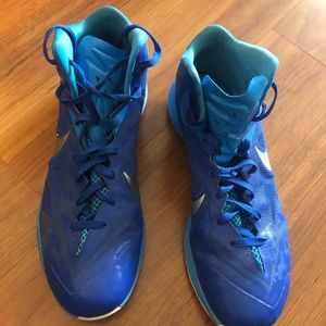 Nike Lunarlon size 14 blue basketball men’s shoe